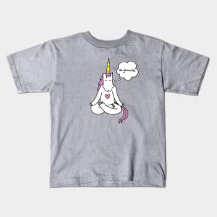 Neighmaste Yoga Unicorn Kids T-Shirt
